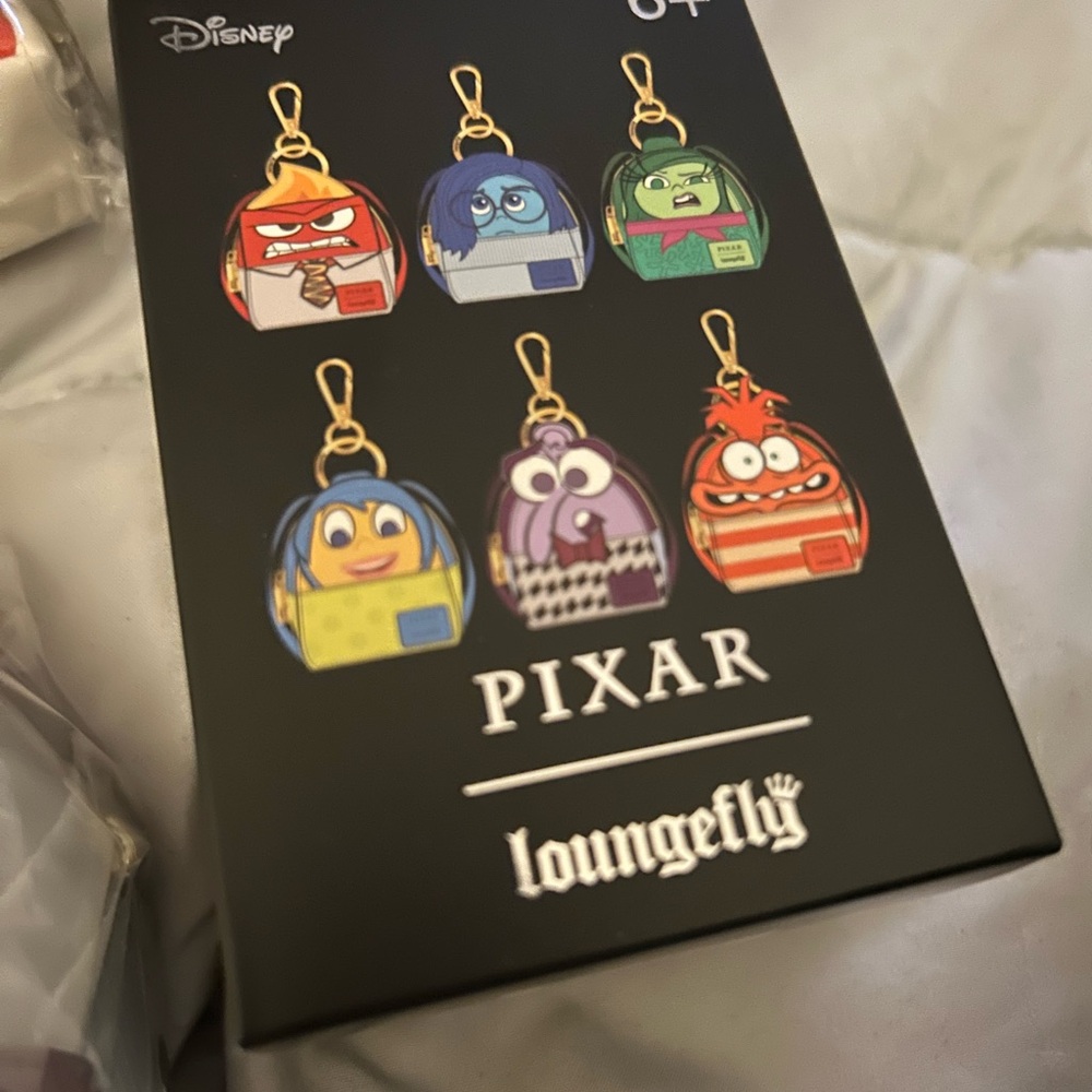 Disney Inside Out Character Charm FULL Set - Red, Blue, Green, Yellow, Purple
